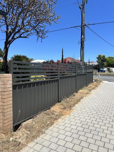 New colorbond fences installed